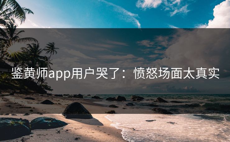 鉴黄师app用户哭了：愤怒场面太真实