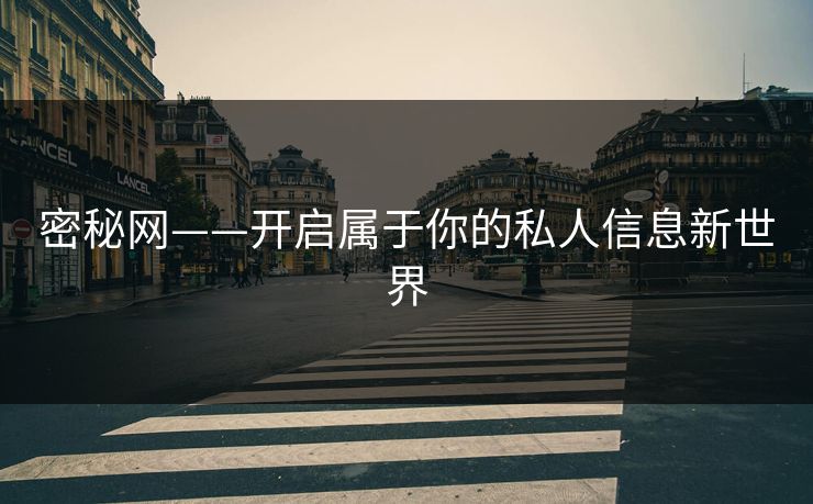 密秘网——开启属于你的私人信息新世界 密秘网——开启属于你的私人信息新世界